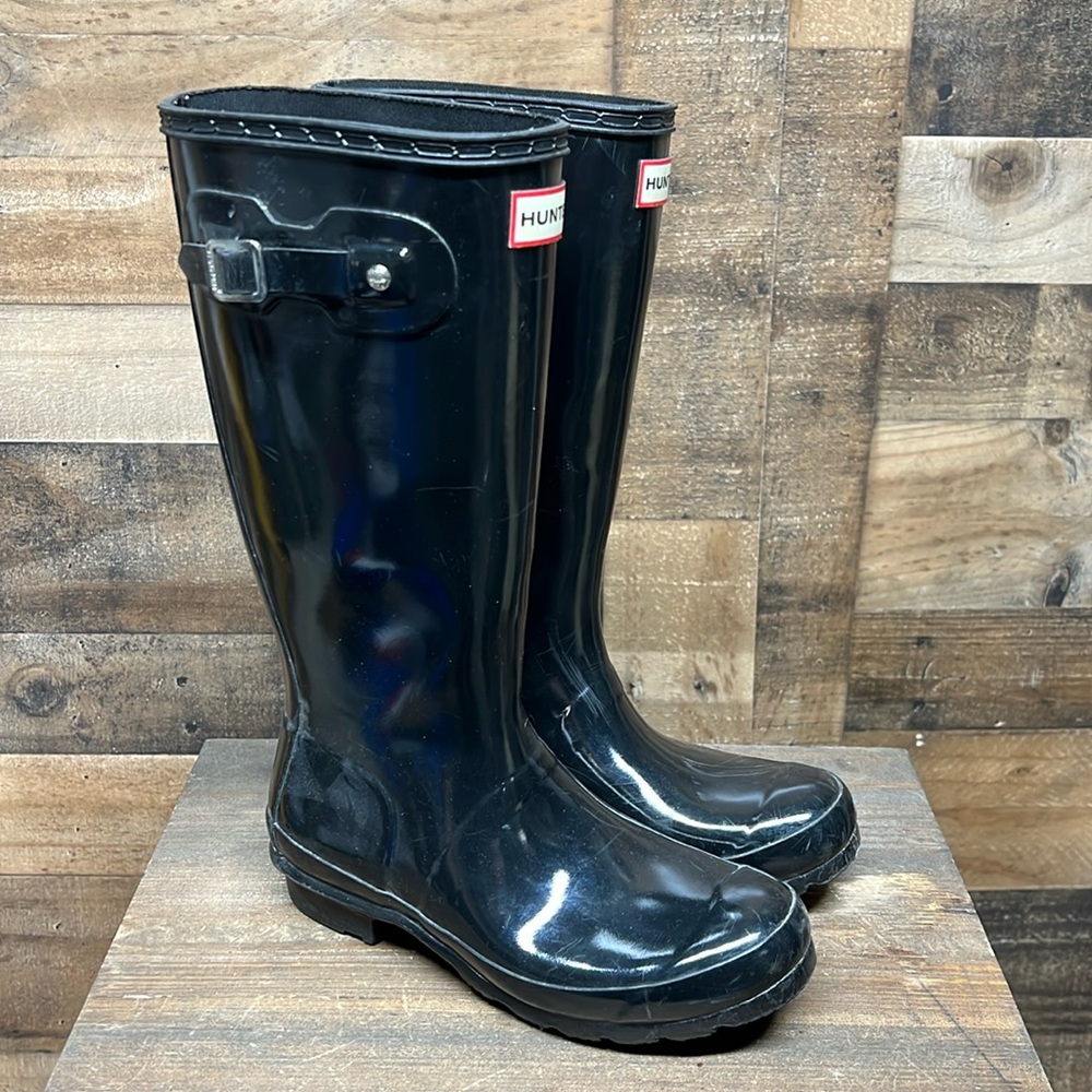 Hunter Original Big Kids (5-11 Years) Gloss Rain Boots Women's‎ 5-6